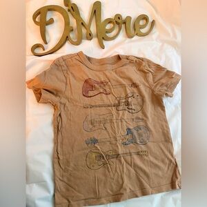 GAP Tan Guitar Graphic Tee